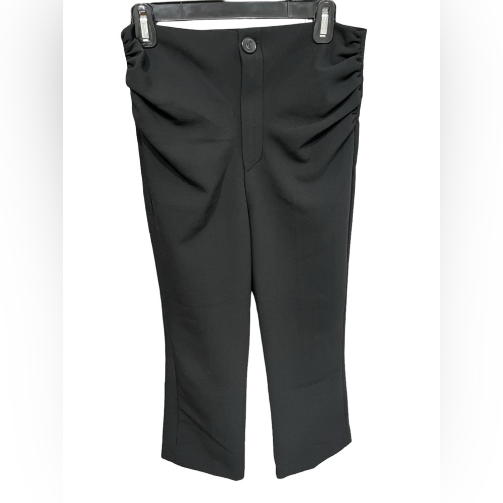 Zara Woman’s Black Ankle Flare Trouser Pants - Size M